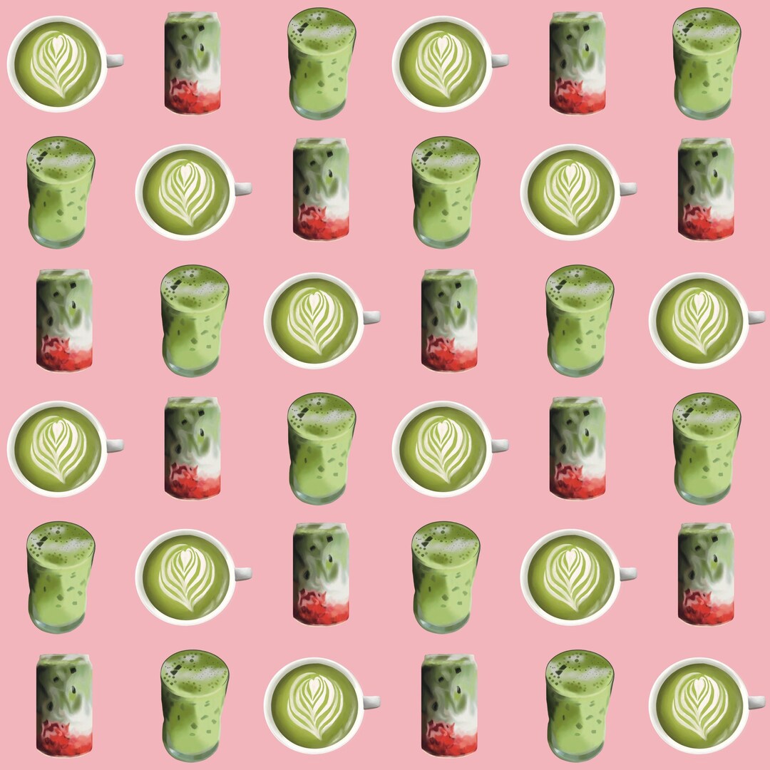 Matcha Pattern - Etsy
