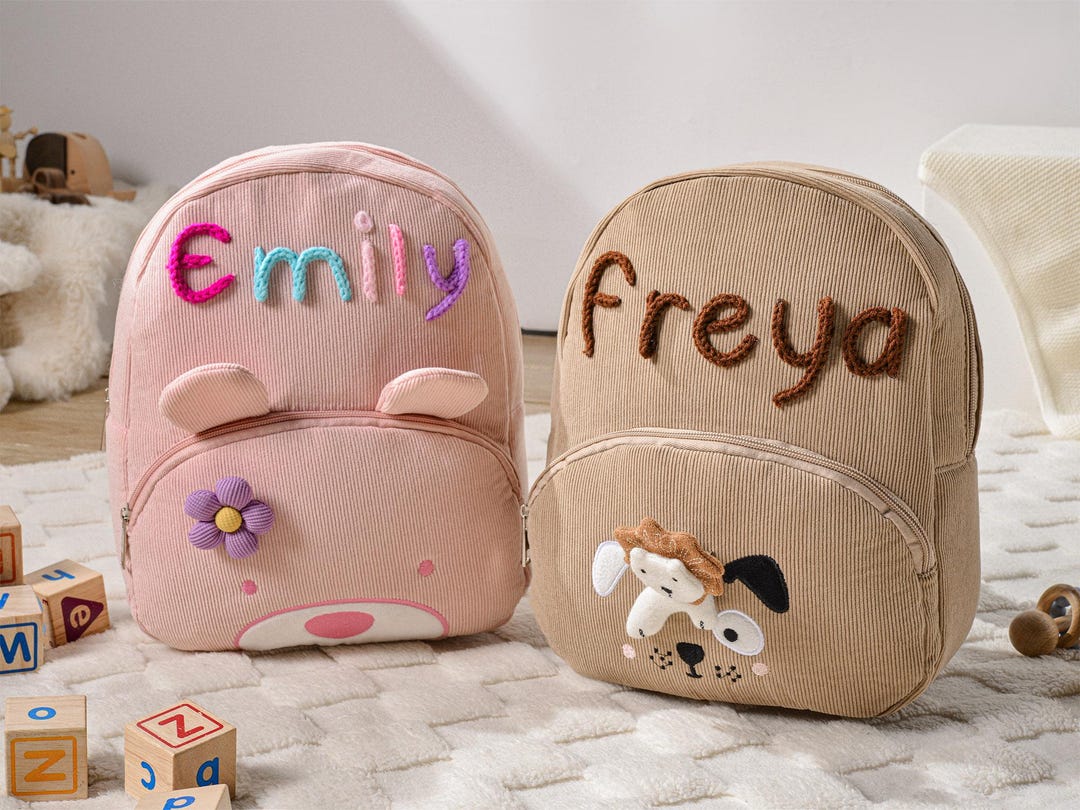 Custom Kids Backpack With Name, Personalized Kids Name Backpack ...