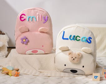 Personalized Kids Backpack with Name, Custom Toddler Book Bag, Children’s School Bag, Backpack for Kids and Toddlers, Back to School Gift