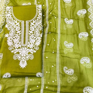 cotton embroidered salwar suit dress material Pakistani Print Unstitched Cotton Suit Dress Material with Embroidery –  Stilento