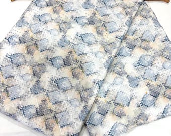 Tissu en coton brodé gris blanc, matériau pour robe indienne | tissu unisexe imprimé et tissu à paillettes