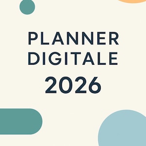 Planner 2026 calendario mensile obiettivi mese habit tracker pdf planner