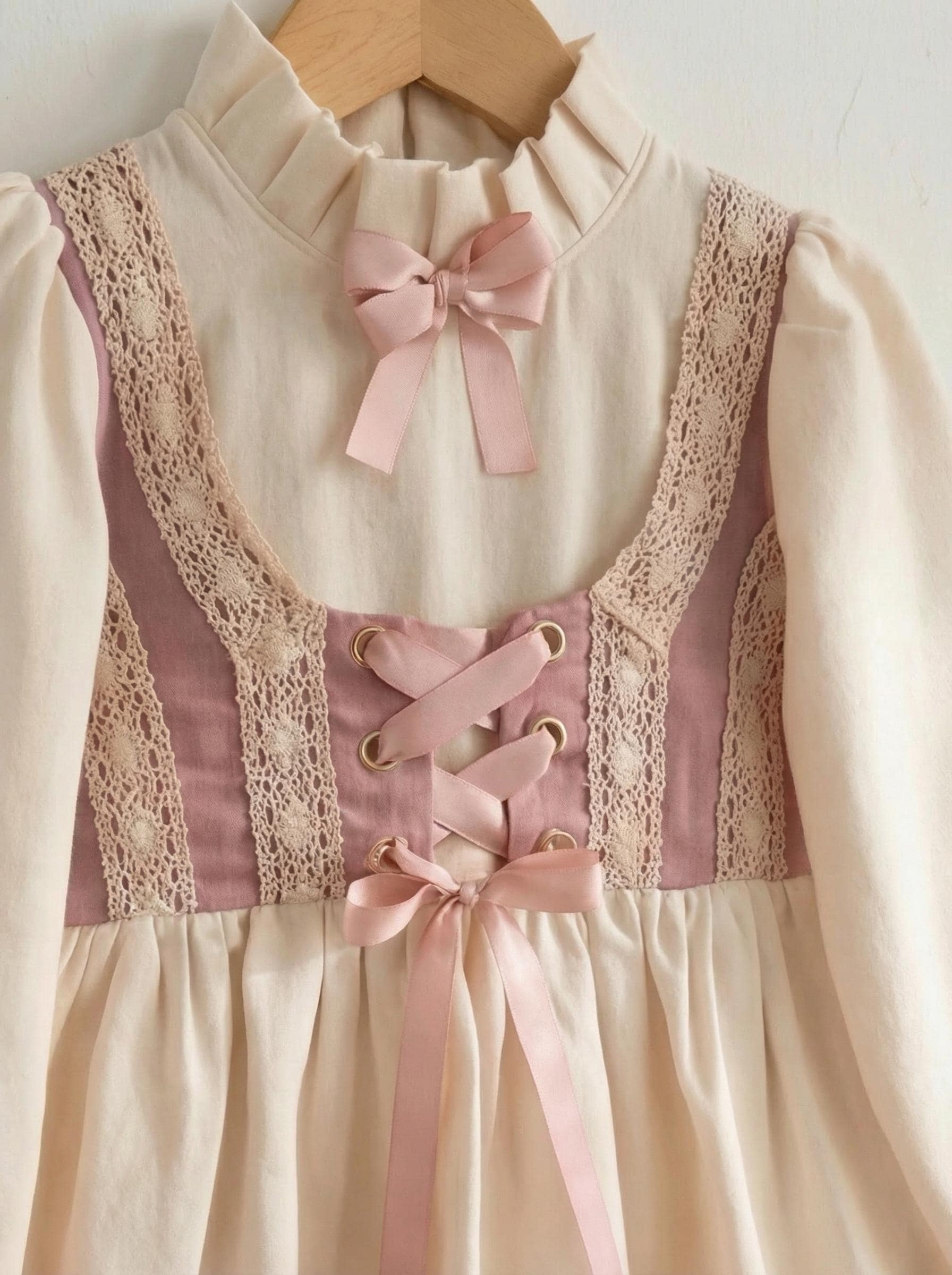 Pink Corset Dress Long Sleeve - Etsy
