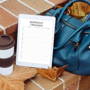 Printable Workout Tracker: Fitness & Exercise Log (Digital Download)