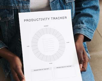 Productivity Tracker | Boost Focus & Stay Organized | Task Planner - Digital Download