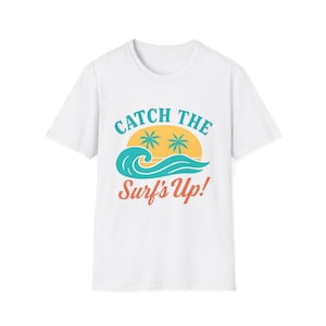 Beach Vibes Unisex T-Shirt, Catch the Wave Tee, Summer Surf Shirt, Coastal Theme Top, Ocean Lover Gift