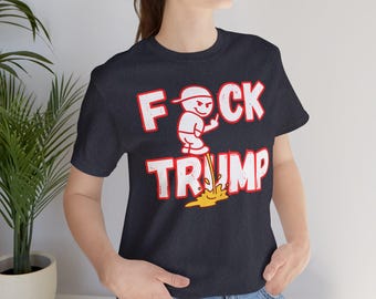 Camiseta anti-Trump – Camiseta de protesto ousada a partir de 9,99 – Camiseta política pelos direitos dos imigrantes – Presente unissex – Camiseta com estampa política engraçada