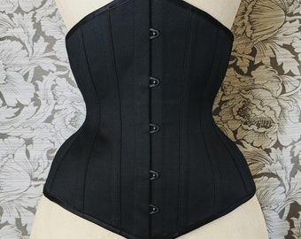 BESPOKE Sateen Coutil Waspie Corset