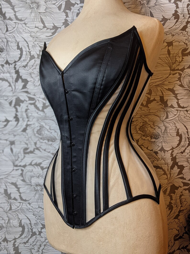 Bespoke Onyx Overbust Corset Etsy 