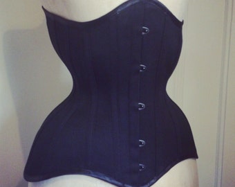 BESPOKE Sateen Coutil Longline Waist training Corset