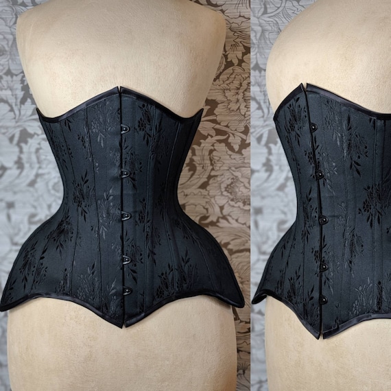 BESPOKE Tulip Coutil Longline Conical Rib Waist Training Corset 