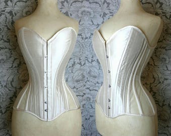 BESPOKE Blusb Silk Overbust Corset