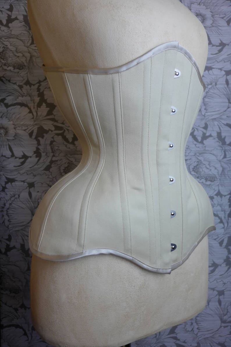 BESPOKE Sateen Coutil Hourglass Waist Training Corset Etsy