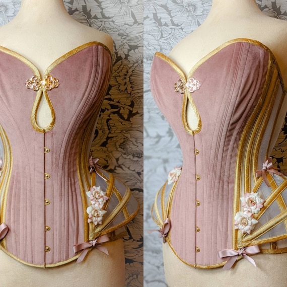 BESPOKE Rococo Space Babe Overbust Corset 