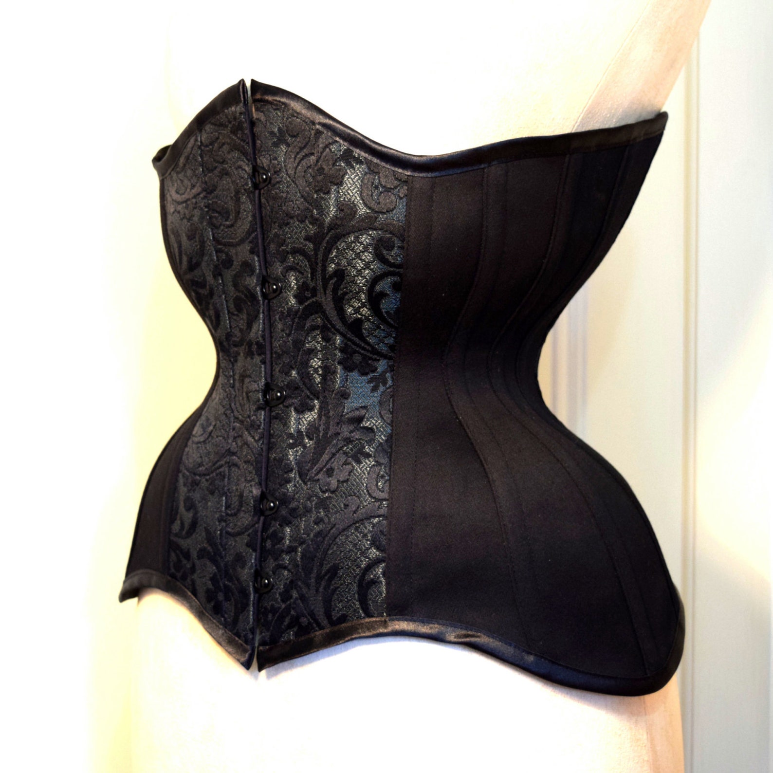 Baroque Longline Waist Training Corset Etsy