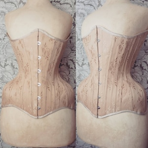 20 Black English Coutil Waist Training Conical Rib Tightlacing