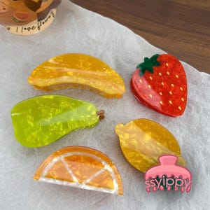 Fruit Shaped Colorful Hair Clips