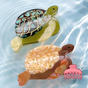 Sea Turtle Acetate Hair Clip