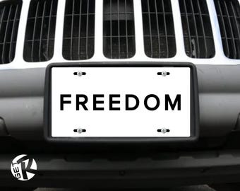 FREEDOM - License Plate