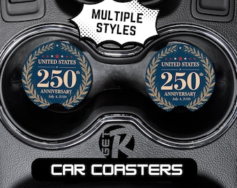 250th America Anniversary Car Coasters