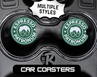 Espresso Patronum Car Coasters (Variety)