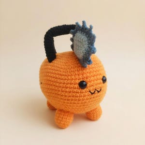 Chainsaw Dog Crochet Pattern – Cute Anime Amigurumi Plush pdf • 5 inch Crochet Toy • DIY Crochet Tutorial Instant Download