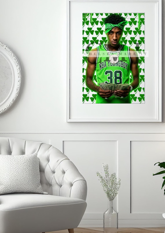 NBA YoungBoy PNG Digital Download Bundle, Set of 3 Rapper Posters, Valenslime, Civil Slime Rights, St Patricks Day YoungBoy