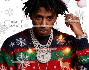 NBA YoungBoy Mardi Gras PNG, Sublimation Design, Hip Hop T-Shirt File, DTG, New Orleans Parade, Louisiana Crawfish, Digital Download