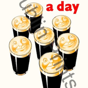 A Guinness a Day Print