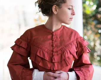 Civil War Dress, 100% Silk, Formal Ball Gown, Reenactment Costume, Hoop Skirt, Historical Dress, Misses Size 4