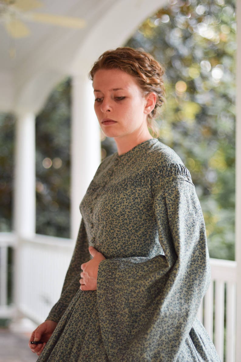 Civil War Day Dress Reenactment Clothing Victorian Dickens Etsy
