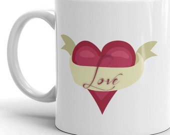 Love Mug for Valentine's day, Mug for Valentine, Coffee cup for Valentine's Day, Tea Mug for Valentine's day, Valentines day gift