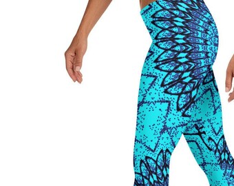 Leggings with tie dye pattern, tie dye leggings for women, tie dye yoga leggings