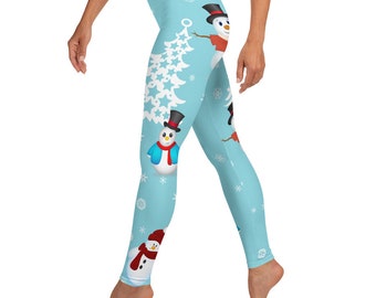 Women's Snowman Spandex Leggings