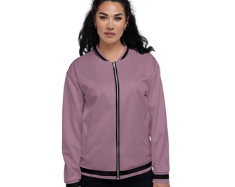 Dusty Pink Bomber Jacket for Women