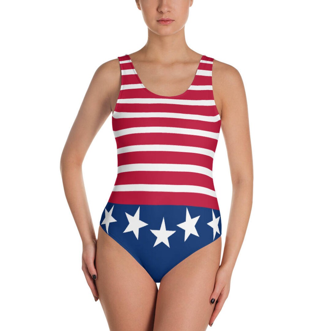 American Flag Tank Dress - Women's Swimsuit Cover Up & Summer Mini Dress