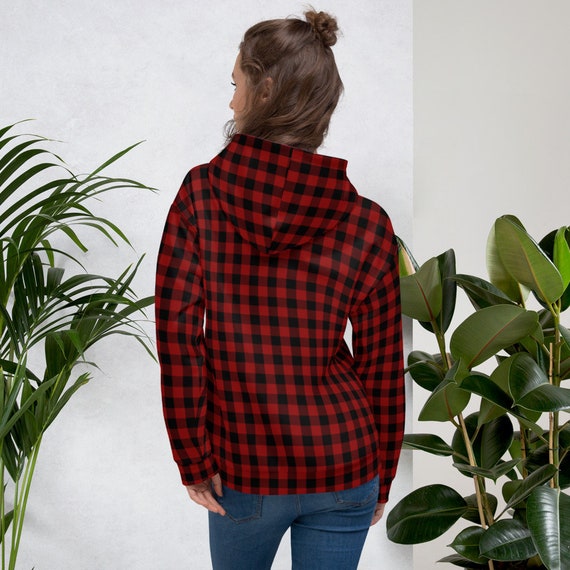 Women's buffalo hotsell plaid hoodie