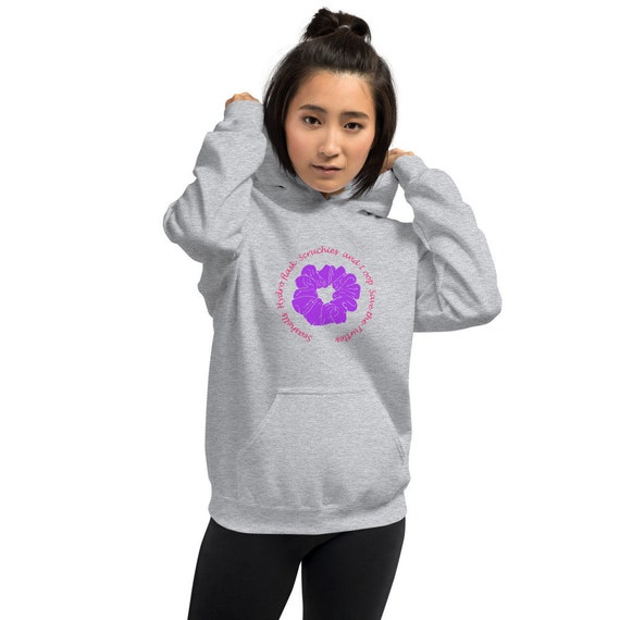 Grey zip up scrunchie hoodie sale