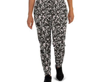 Women's Joggers with digital camo pattern