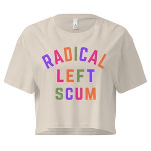 Radical Left Scum Womens Crop Top