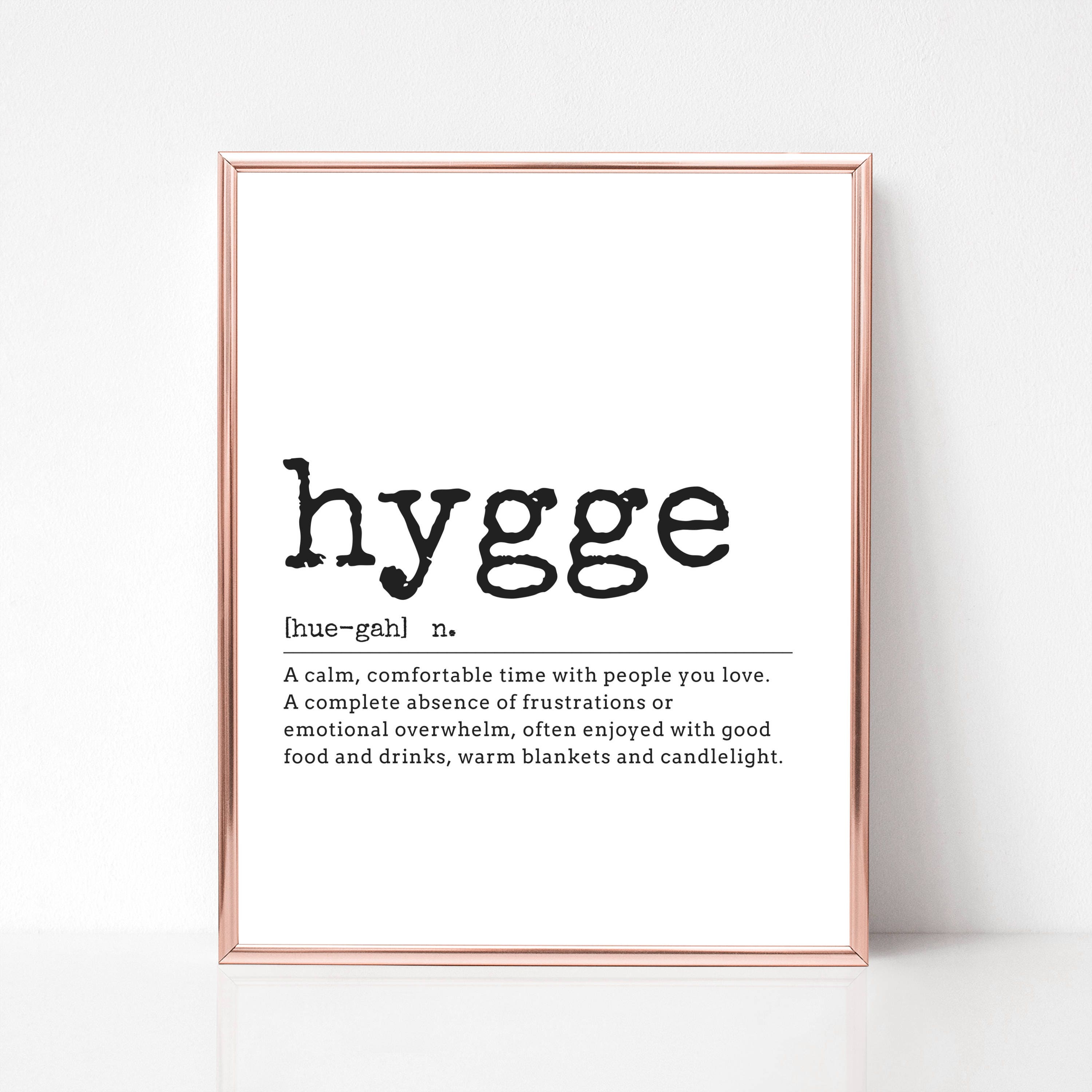 Hygge Definition Printable Art Digital Download Hygge Etsy