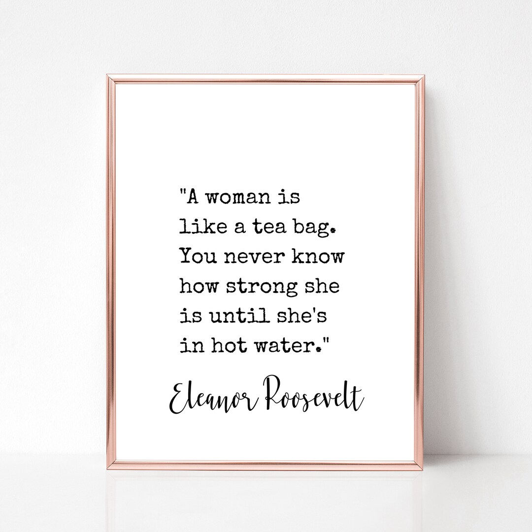 Eleanor Roosevelt Print, Digital Download, Printable Wall Art, Feminist ...