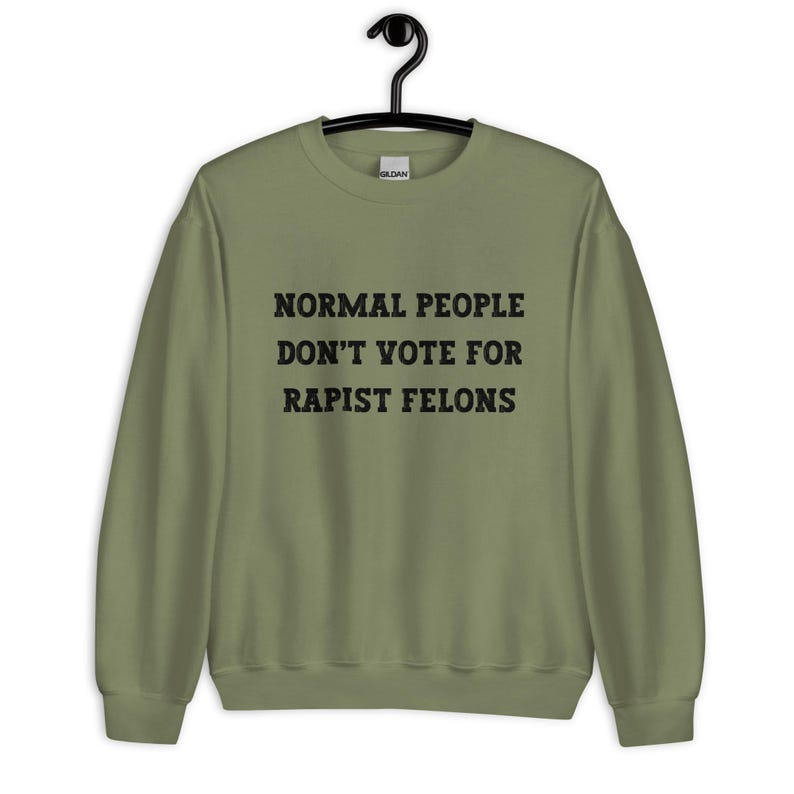 Normal People Dont Vote for Rapist Felons Sweatshirt, I Didnt Vote for Him Sweatshirt, I Voted for Her, Dont Blame Me Sweatshirt, Anti Trump