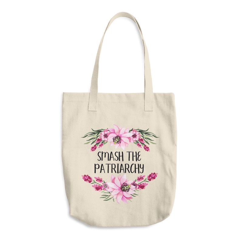 Feminist Shopping Bag Gift for Her Smash the Patriarchy Tote Bag Eco Bag