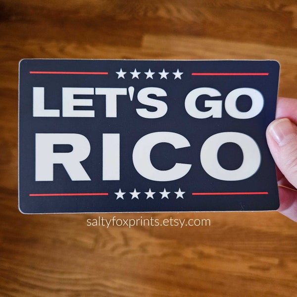 Lets Go RICO Sticker, Trump for Prison Sticker, Trump Indictment, Trump 2024 Years in Prison, RICO Trump Vinyl Sticker, My Ass Got Arrested