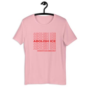 Abolish ICE Grocery Bag Style Tshirt, Immigrants Make America Great, Fuck ICE, Defund ICE, Protect Immigration Shirt, Anti Fascism Tee