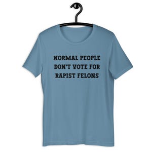 Normal People Dont Vote for Rapist Felons Shirt, I Didnt Vote for Him Shirt, Anti Trump, Anti MAGA, Felon President