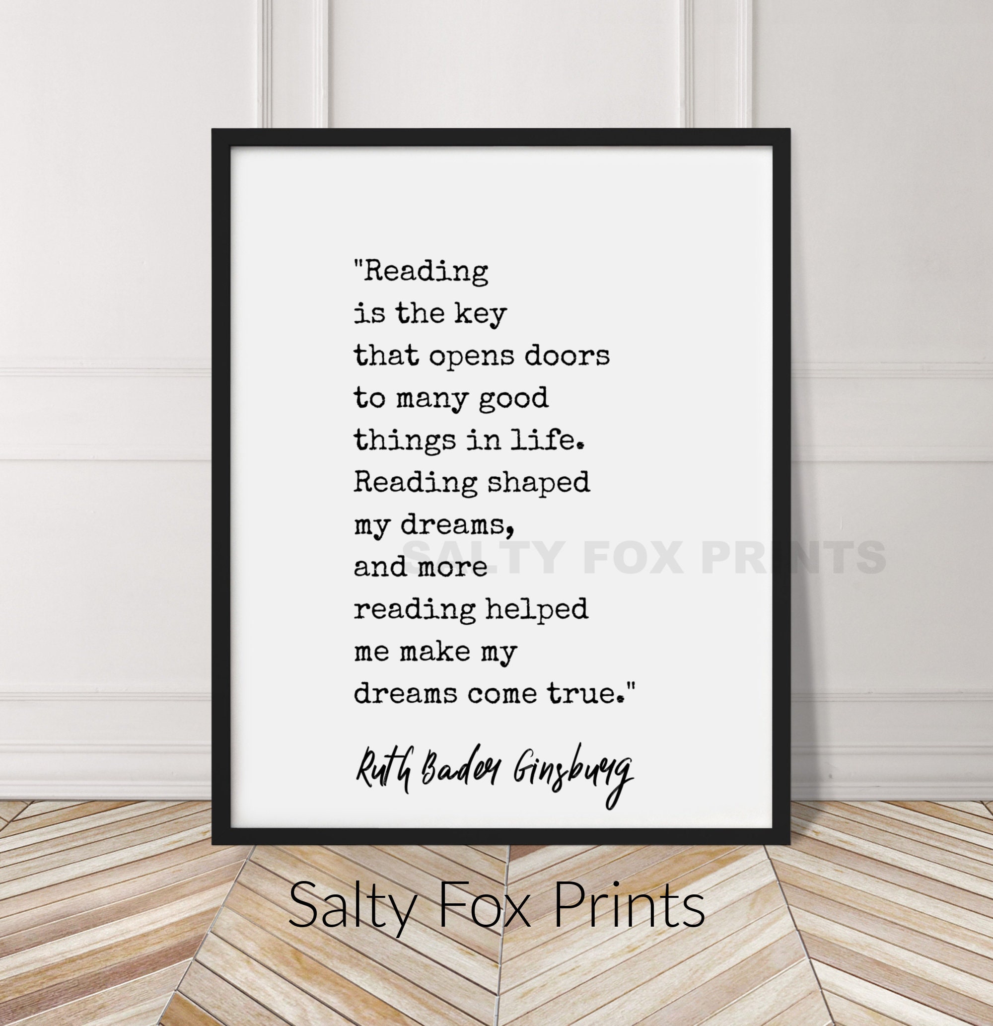 Ruth Bader Ginsburg Reading Quote Ruth Bader Ginsburg Print Reading Quote Poster Notorious Rbg | Etsy  Singapore