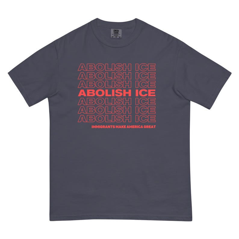 Abolish ICE Tshirt Comfort Colors Unisex, Immigrants Make America Great, Chinga La Migra, Pro Immimgration Shirt, Fuck ICE