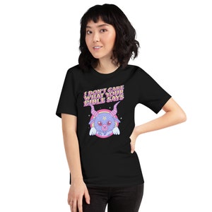 I Dont Care What Your Bible Says Shirt, Cute Baphomet Shirt, Atheist Shirt, Agnostic Shirt, Satanic Shirt, Occult Shirt, Anti Religion Shirt